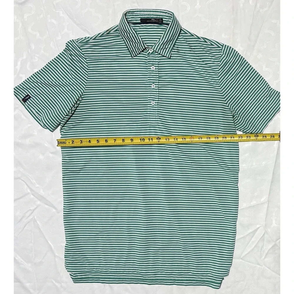 Ralph Lauren RLX Polo Shirt Golf Lightweight Mens XL Performance Stretch Striped